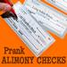 Fake Alimony Checks